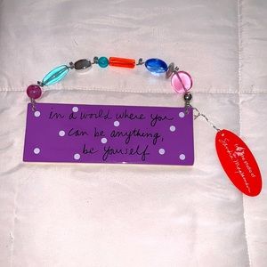 NWT Sandra Magsamen Hanging Plaque